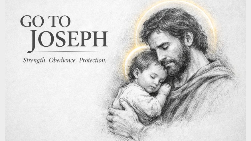 Go To Joseph image of Joseph with Jesus
